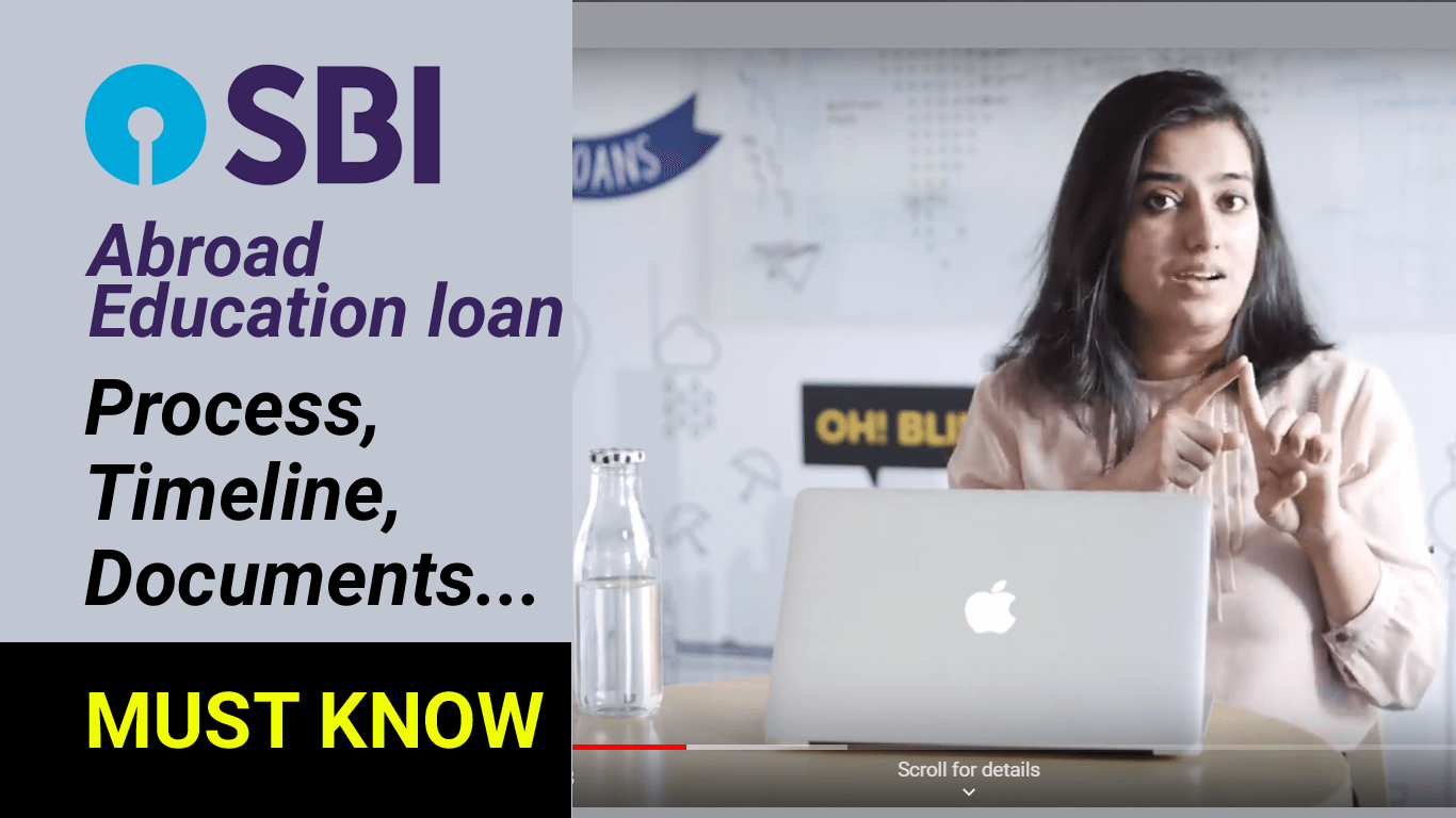 SBI Education Loan - Documentation, process and timeline